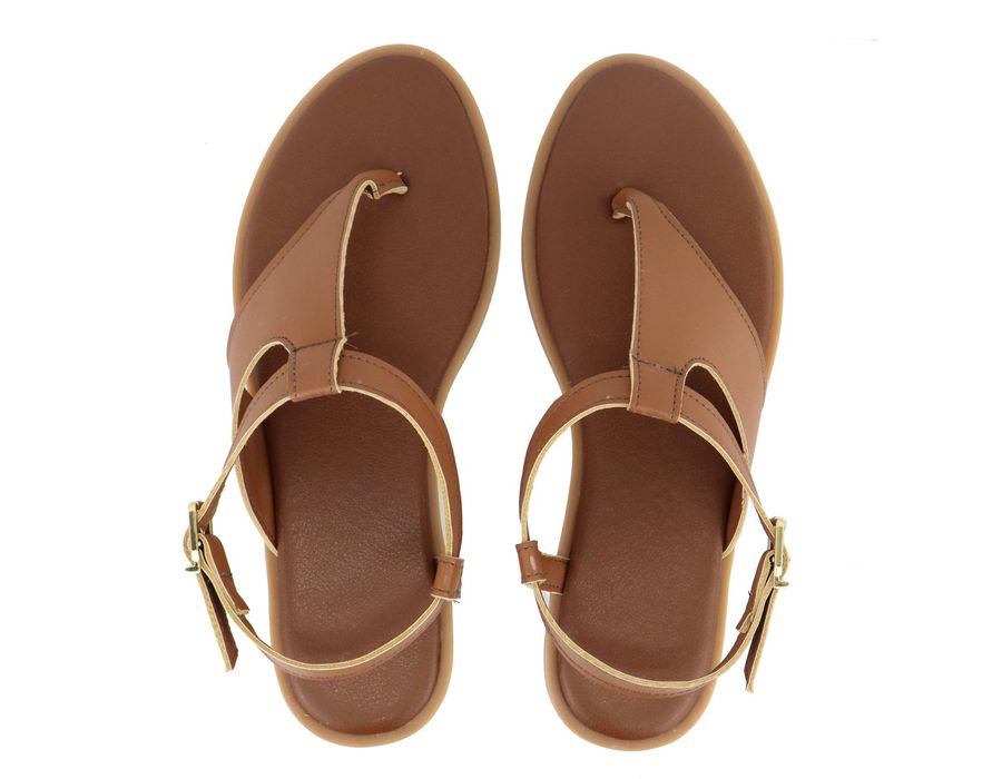 Flat Rasteira Mila Caramelo | KUENTO SHOES