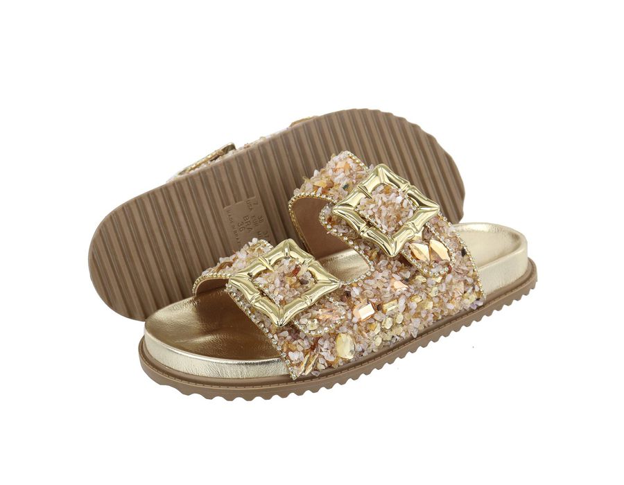 Flat Helo Dourada | KUENTO SHOES