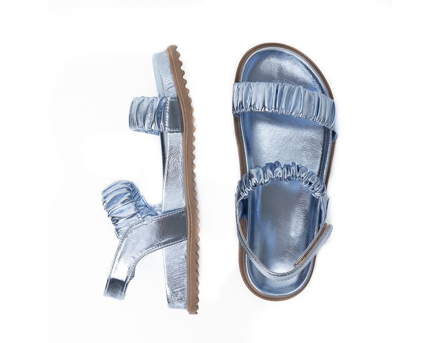 Papete Kely Metalizado Azul | KUENTO SHOES