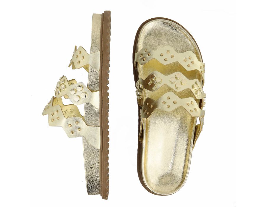 Flat Lia Ouro Light | KUENTO SHOES