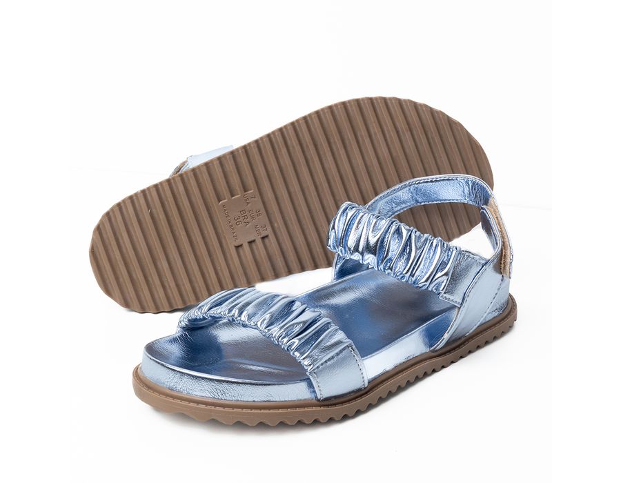 Papete Kely Metalizado Azul | KUENTO SHOES