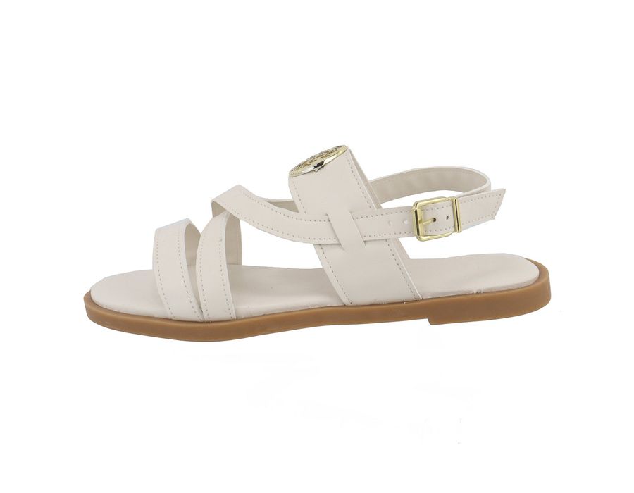 Flat Rasteira Lele Off White | KUENTO SHOES