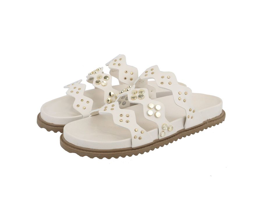 Flat Lia Off White | KUENTO SHOES