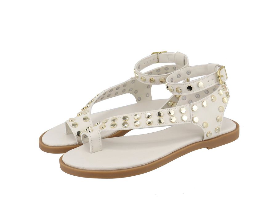 Rasteira Cloe Off White | KUENTO SHOES