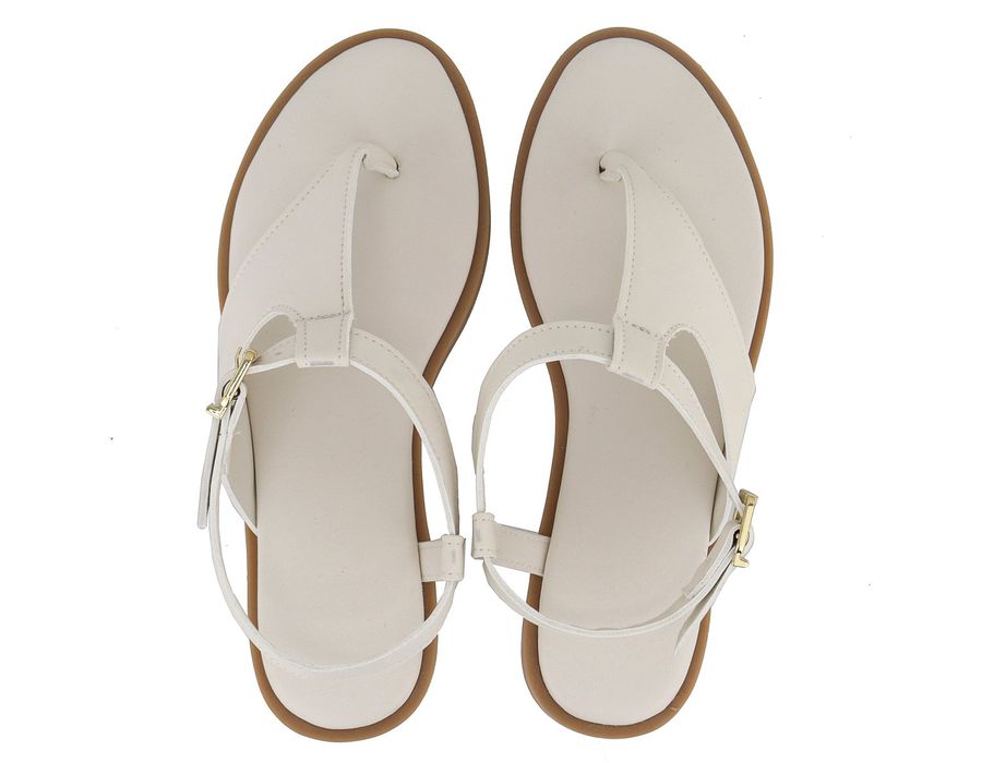 Flat Rasteira Mila Off White | KUENTO SHOES